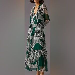 Anthropologie The Marais Printed Chiffon Maxi